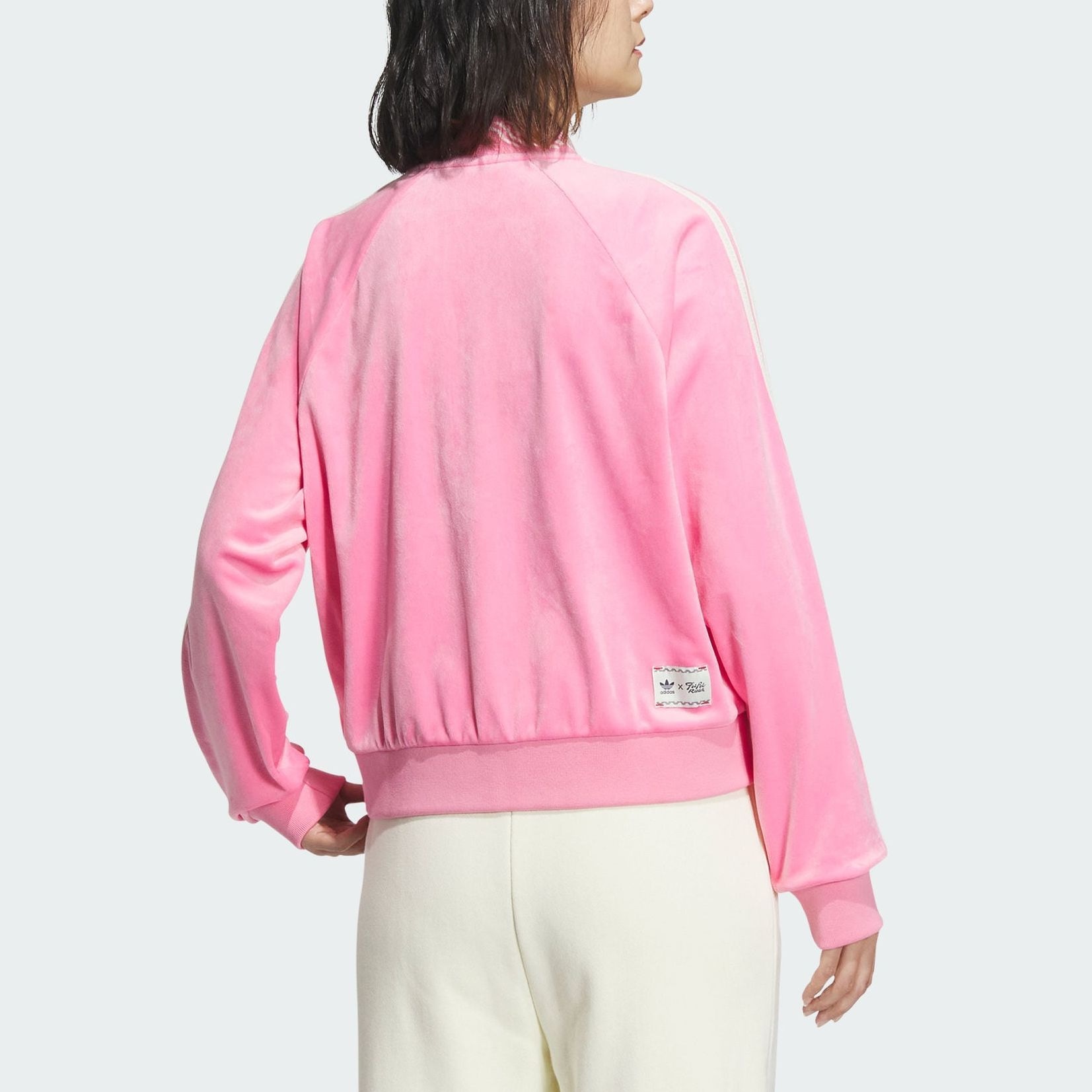 adidas originals x FEIFEI RUAN FW23 Velvet Track Jacket Pink — фото 5