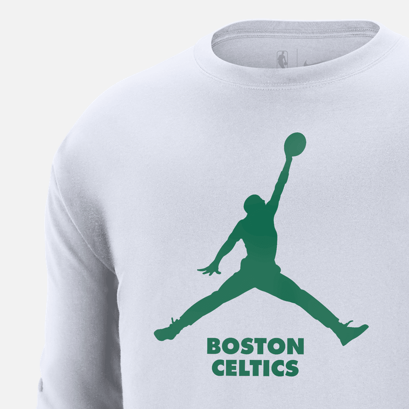 Jordan NBA Celtics Logo Long Sleeve Tee — фото 2