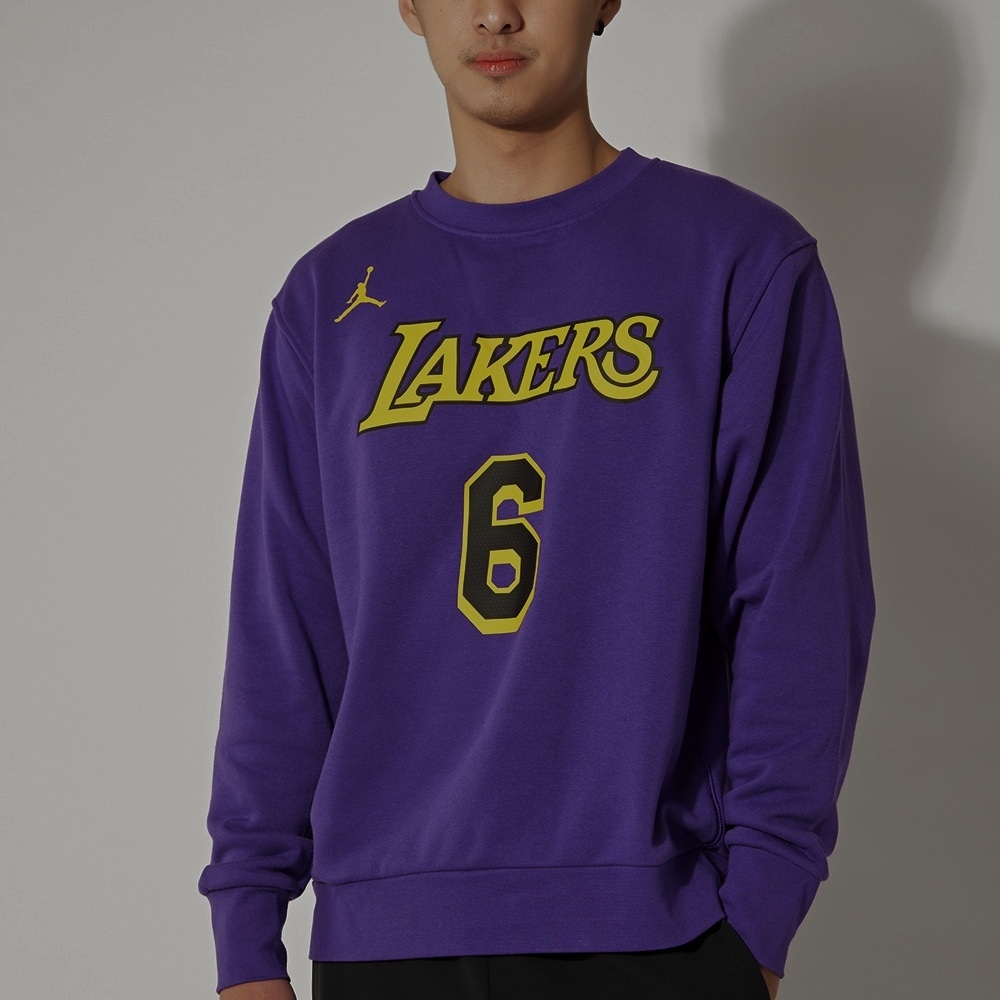Jordan NBA Los Angeles Lakers Crewneck Sweatshirt Purple — фото 4