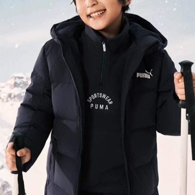 Puma SportstyleBIG WISESHIELD LOGO LONG DOWN COAT — фото 3
