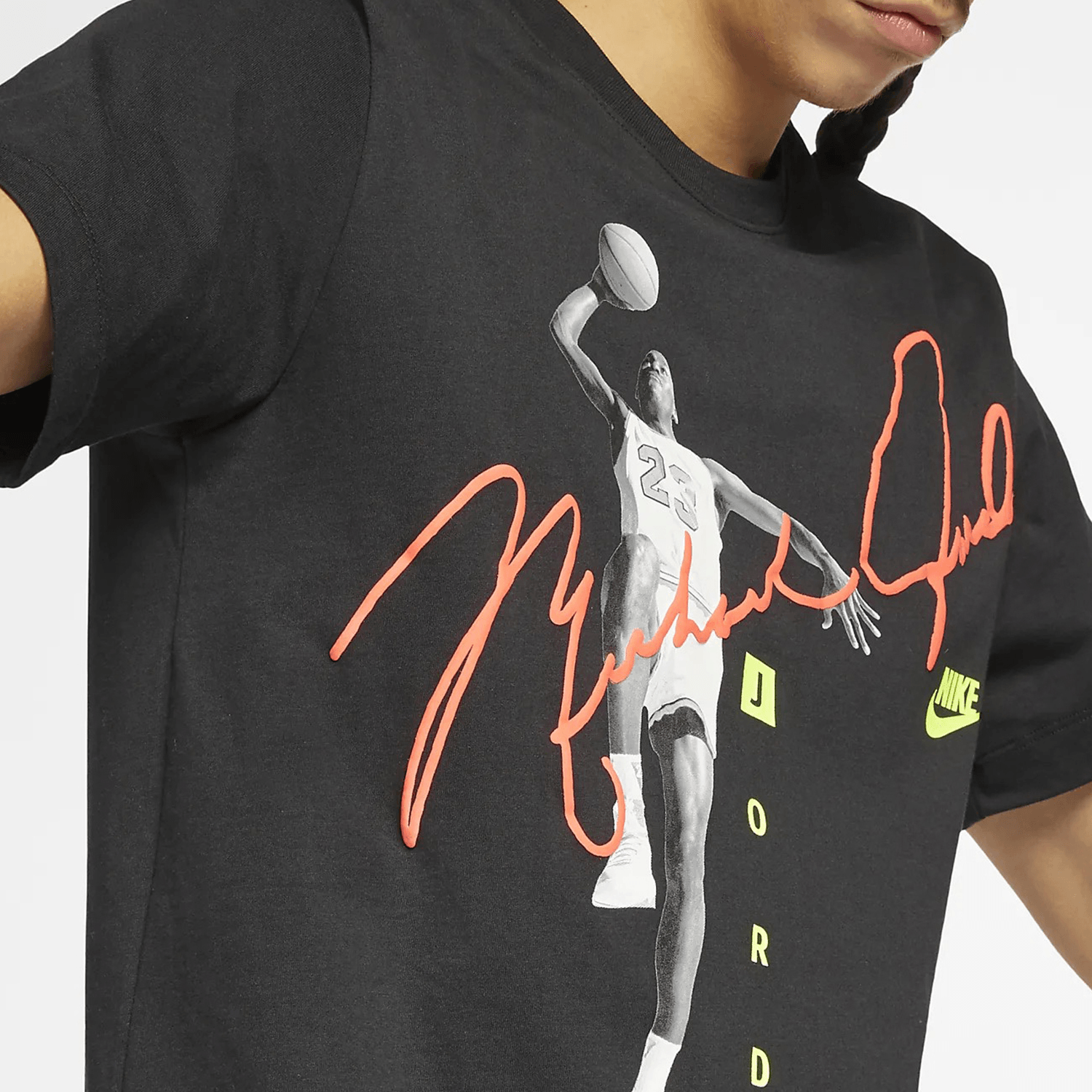Jordan Ribbed Crew Neck T-Shirt Black — фото 5