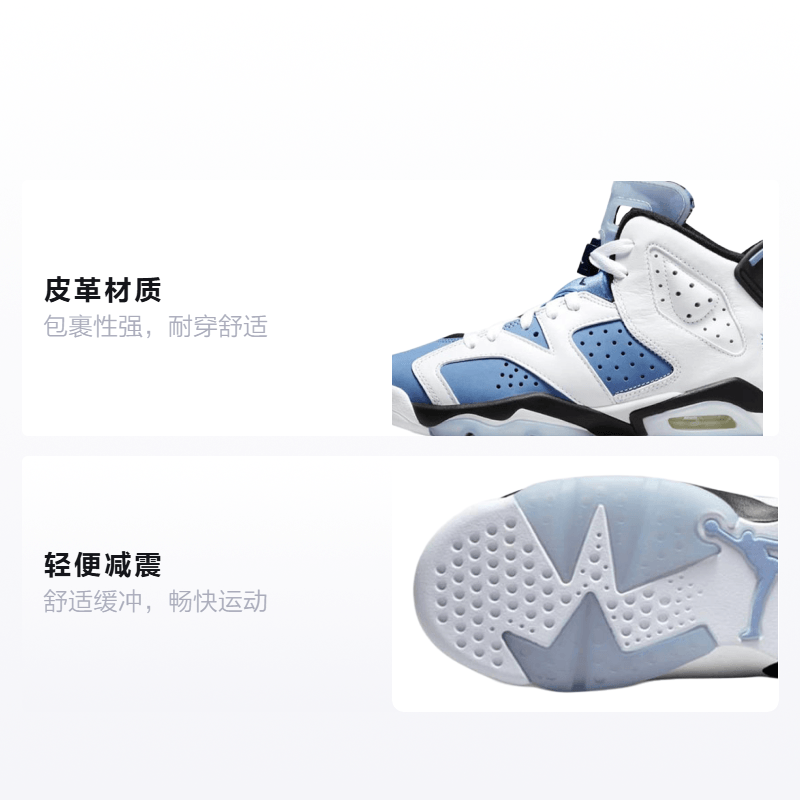 Jordan Air Jordan 6 Retro "University Blue" GS — фото 1