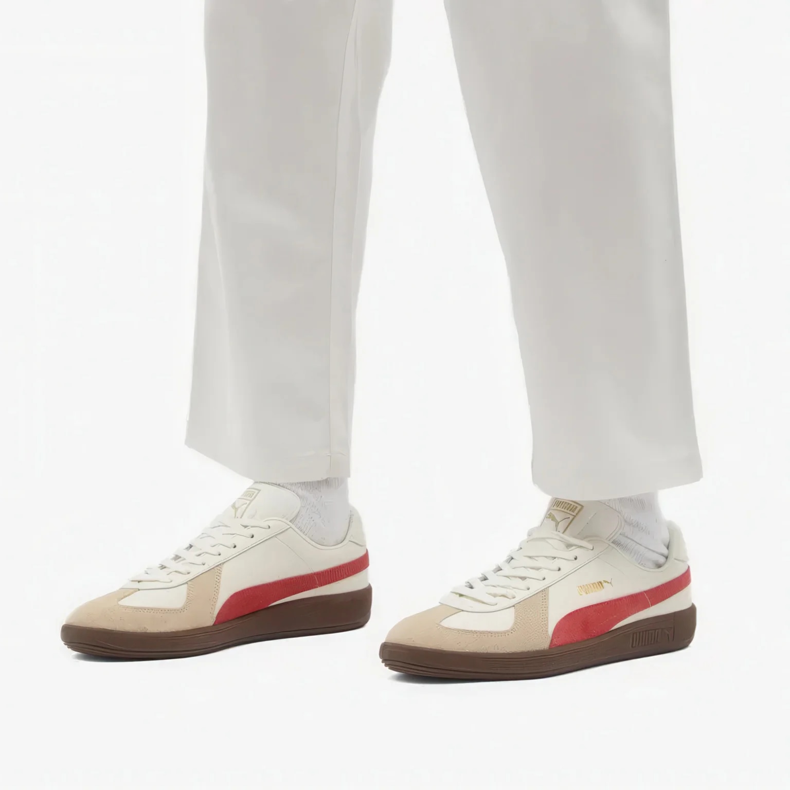 Puma Army Trainer White Red — фото 5