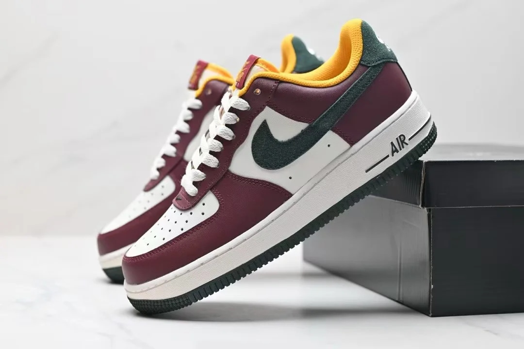 Nike Air Force 1 Low "Dark Team Red/Vintage Green" — фото 5