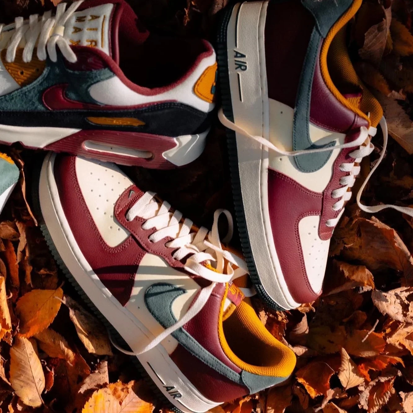 Nike Air Force 1 Low "Dark Team Red/Vintage Green" — фото 9